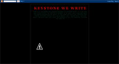 Desktop Screenshot of keystonewewrite.blogspot.com