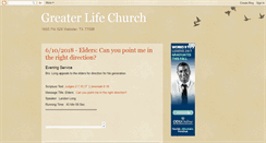 Desktop Screenshot of greaterlifechurch.blogspot.com