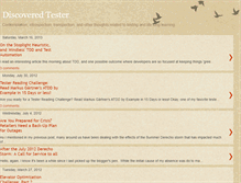 Tablet Screenshot of discoveredtester.blogspot.com