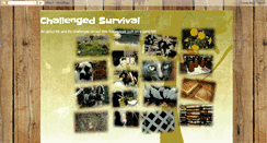 Desktop Screenshot of challengedsurvival.blogspot.com