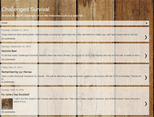 Tablet Screenshot of challengedsurvival.blogspot.com