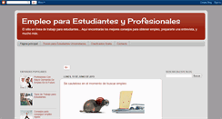 Desktop Screenshot of empleoparauniversitarios.blogspot.com