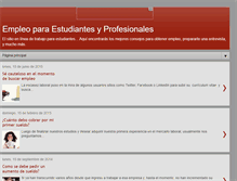 Tablet Screenshot of empleoparauniversitarios.blogspot.com