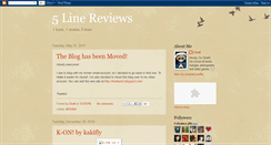 Desktop Screenshot of 5linereviews.blogspot.com