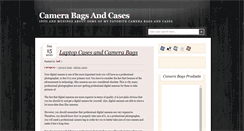 Desktop Screenshot of camerabagsandcases.blogspot.com