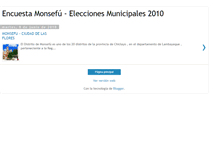 Tablet Screenshot of encuestamonsefu2010.blogspot.com