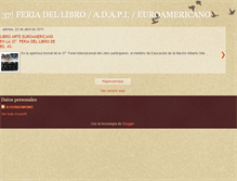 Tablet Screenshot of 37feriadellibro.blogspot.com