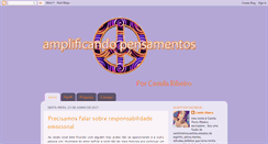 Desktop Screenshot of amplificandopensamentos.blogspot.com