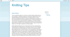 Desktop Screenshot of knitting-tips-and-tricks.blogspot.com