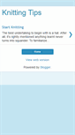 Mobile Screenshot of knitting-tips-and-tricks.blogspot.com