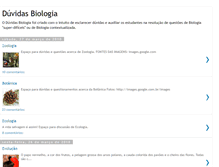 Tablet Screenshot of duvidasbiologia.blogspot.com