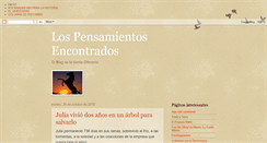 Desktop Screenshot of lospensamientosencontrados.blogspot.com