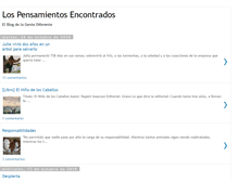 Tablet Screenshot of lospensamientosencontrados.blogspot.com