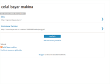Tablet Screenshot of celalbayarmakina.blogspot.com
