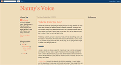 Desktop Screenshot of nannysvoice.blogspot.com