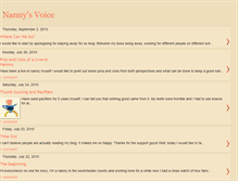 Tablet Screenshot of nannysvoice.blogspot.com