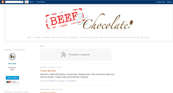 Desktop Screenshot of beefandchocolate.blogspot.com