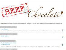 Tablet Screenshot of beefandchocolate.blogspot.com