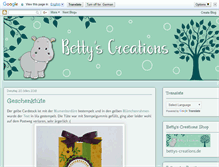 Tablet Screenshot of bettys-creations.blogspot.com