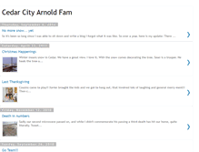 Tablet Screenshot of cedarcityarnoldfam.blogspot.com