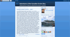 Desktop Screenshot of canadiancruisediva.blogspot.com