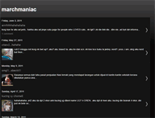Tablet Screenshot of marchmaniac.blogspot.com