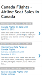 Mobile Screenshot of canadaflights.blogspot.com