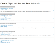 Tablet Screenshot of canadaflights.blogspot.com