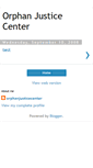 Mobile Screenshot of orphanjusticecenter.blogspot.com