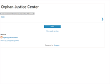 Tablet Screenshot of orphanjusticecenter.blogspot.com