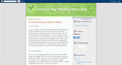 Desktop Screenshot of georgianbayweddings.blogspot.com