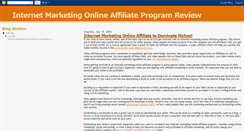 Desktop Screenshot of internetmarketingonlineaffiliate.blogspot.com