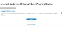 Tablet Screenshot of internetmarketingonlineaffiliate.blogspot.com