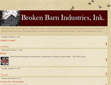 Tablet Screenshot of brokenbarn.blogspot.com