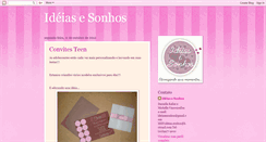 Desktop Screenshot of ideiassonhos.blogspot.com