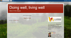 Desktop Screenshot of doinglivingwell.blogspot.com