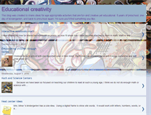 Tablet Screenshot of educationalcreativity.blogspot.com