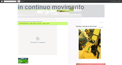 Desktop Screenshot of incontinuomovimentoblog.blogspot.com