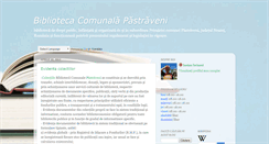 Desktop Screenshot of bibliotecacomunalapastraveni.blogspot.com