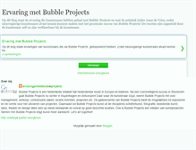 Tablet Screenshot of ervaringenmetbubbleprojects.blogspot.com