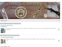 Tablet Screenshot of coleccionrosatto.blogspot.com