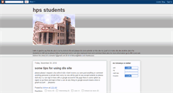 Desktop Screenshot of hpsstudents.blogspot.com