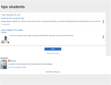 Tablet Screenshot of hpsstudents.blogspot.com