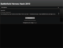 Tablet Screenshot of battlefield-heroes-tv.blogspot.com