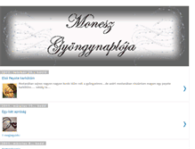 Tablet Screenshot of gyongynaplo.blogspot.com