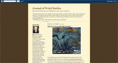 Desktop Screenshot of journalofweirdstudies.blogspot.com