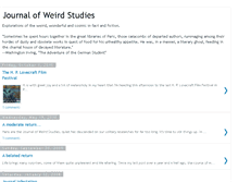 Tablet Screenshot of journalofweirdstudies.blogspot.com