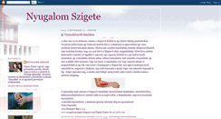 Desktop Screenshot of nyugalomszigete.blogspot.com