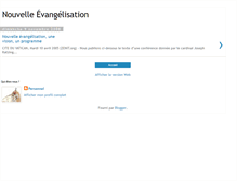 Tablet Screenshot of nouvelleevangelisation.blogspot.com