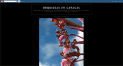 Desktop Screenshot of orquideasencaracas.blogspot.com